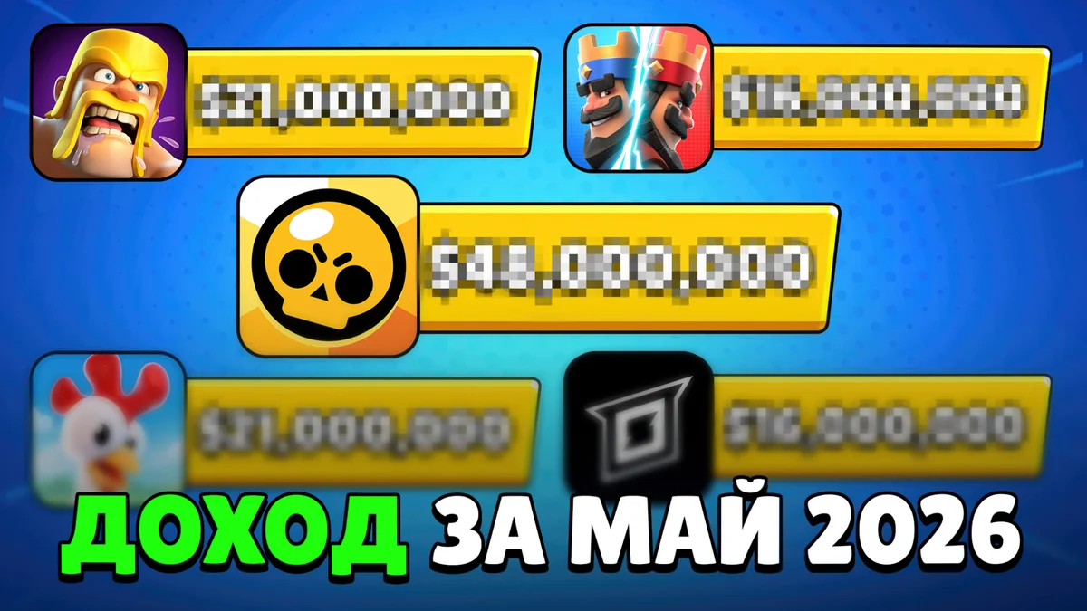 Заработок Supercell за май