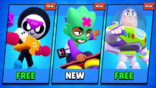 Все бесплатные бойцы, которых раздавали в Brawl Stars.