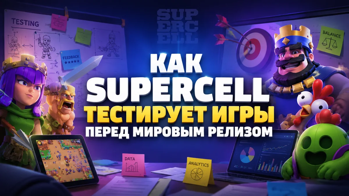Как Supercell тестирует игры перед мировым релизом